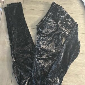 NWOT black velour cat suit